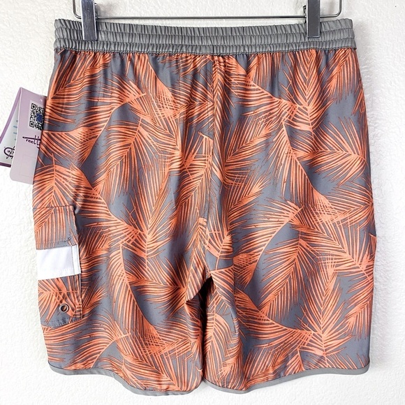 Reel Life Silver Filigree Print Board Shorts Size M - Picture 3 of 7